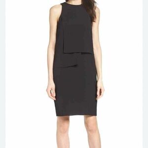 French Connection Black Layered Shift Dress NWT - Size US 6 / UK 10